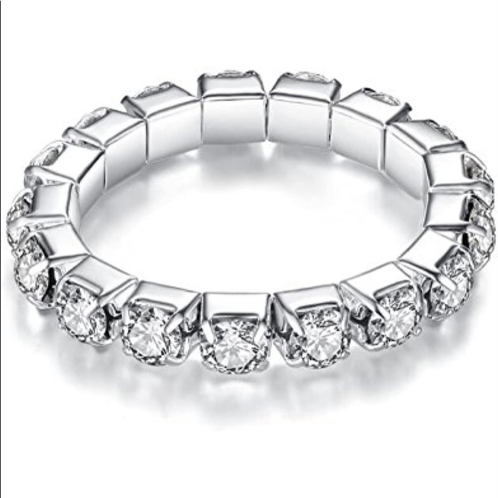 Crystal Stretchy Toe Ring NEW - Picture 2 of 4